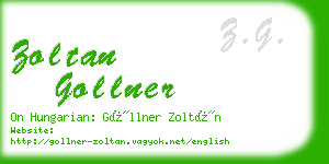 zoltan gollner business card